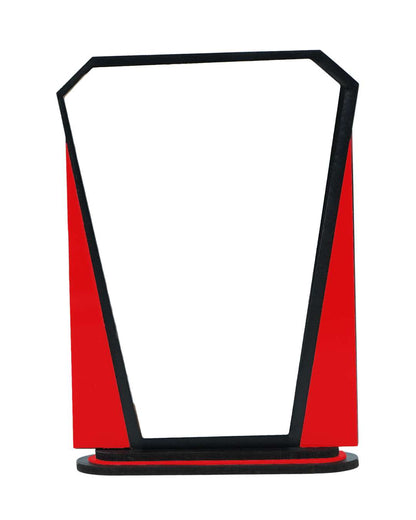 Customized Wooden Sublimation MDF and Acrylic Momento Trophy  | Blue