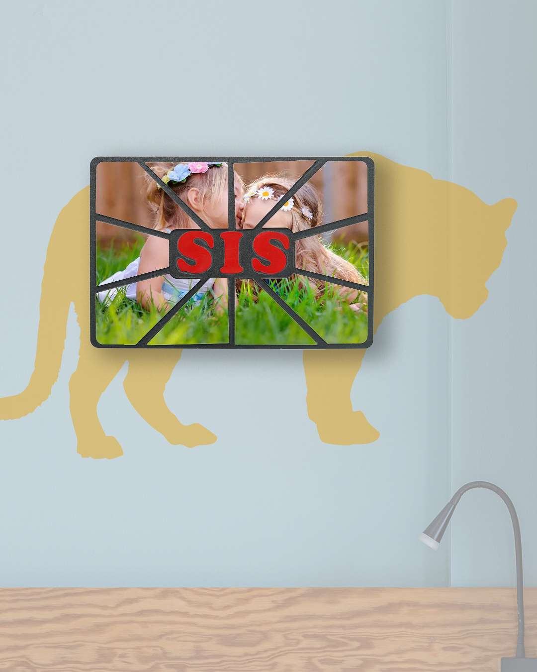 Sis – Sublimation Photo Frame   | Red Black