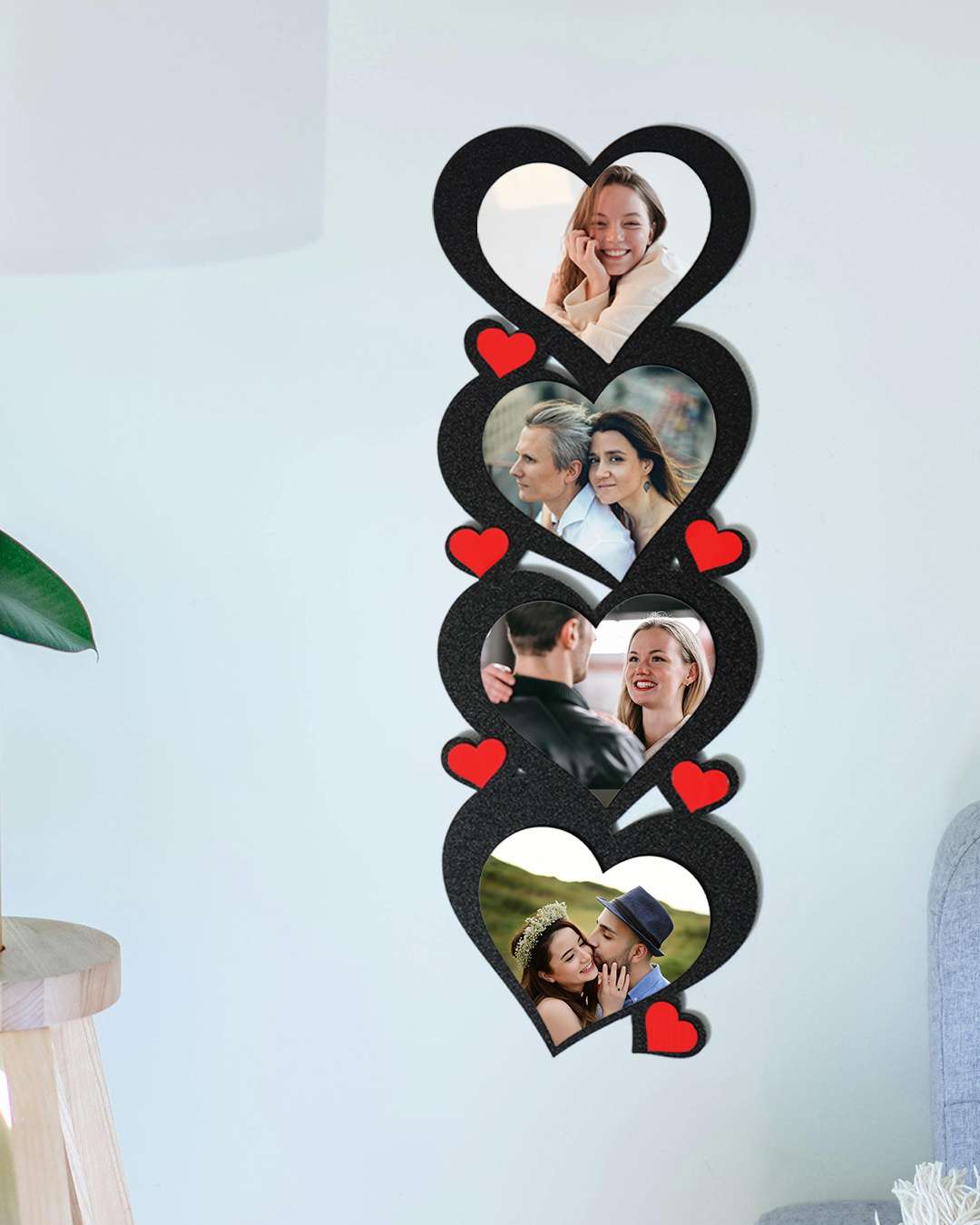 Love Sublimation Collage – Sublimation Photo Frame  | Black Brown