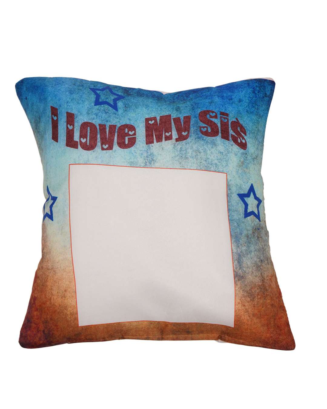I love my Sis Sqaure Shaped Pillow – Personalized with your photo or text | Multi