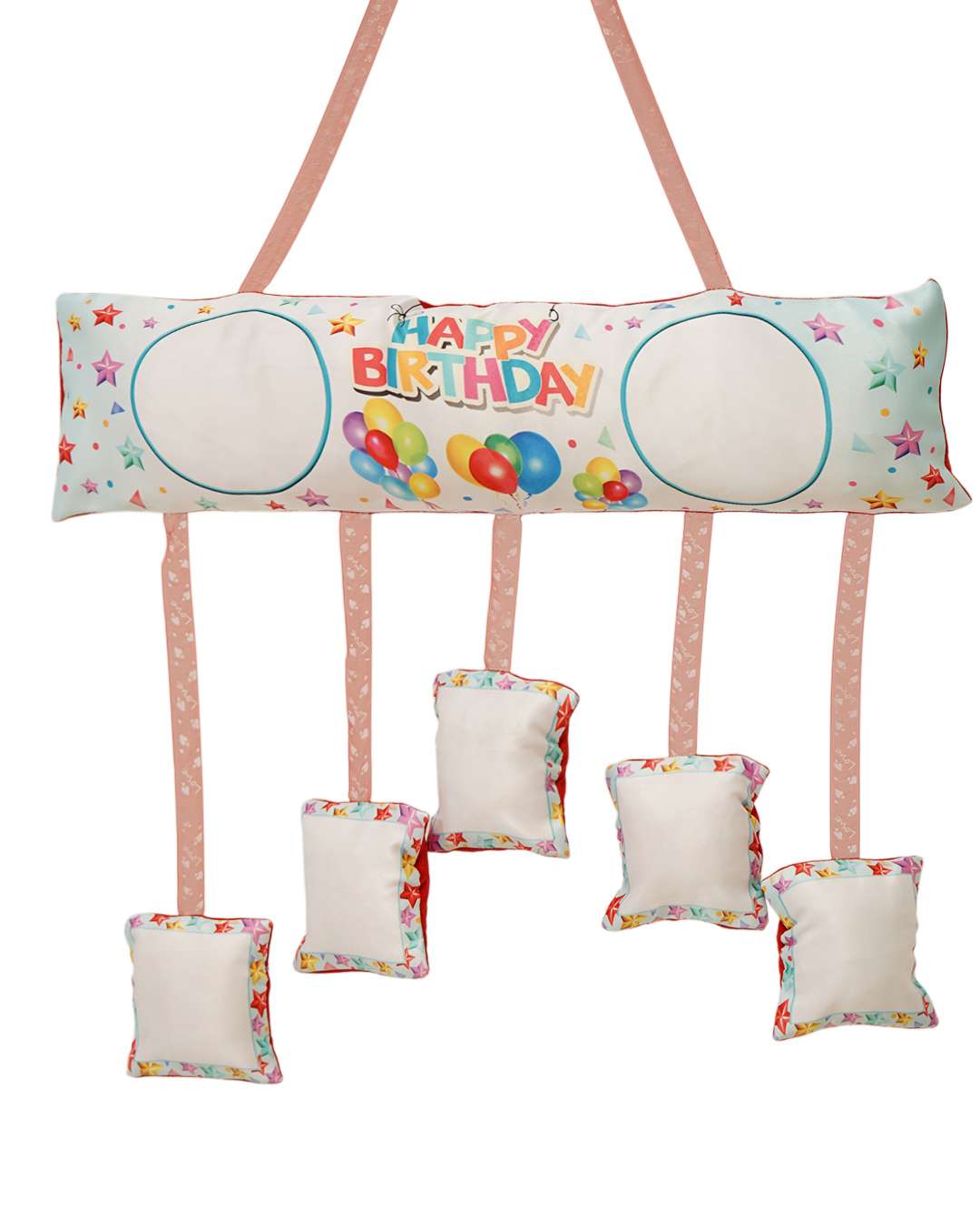 Happy Birthday for Kid Multi Square Shaped Pillow – Personalized with your photo or text | Multi