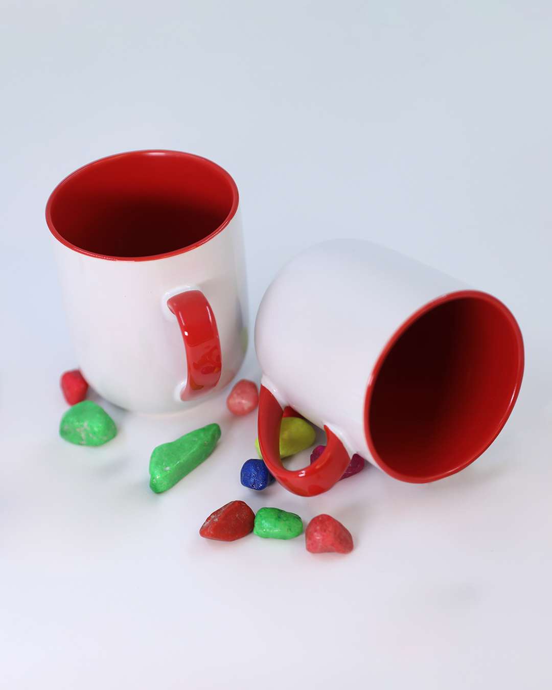 15oz Red Inner Color Mug  | Red Inner