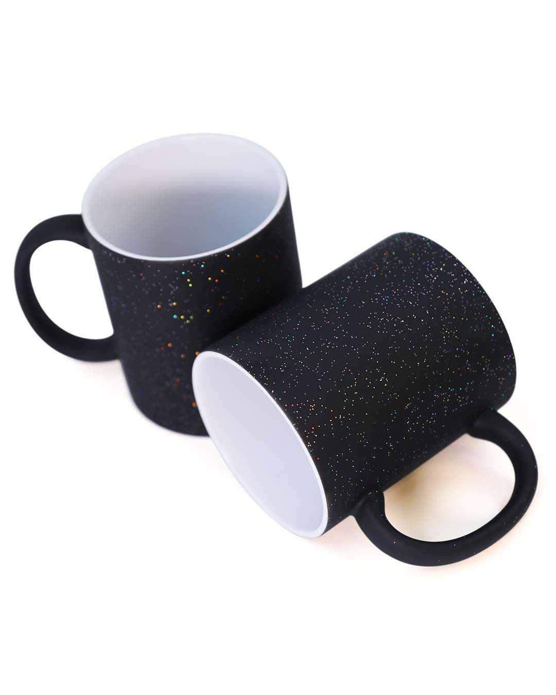 Black Glitter Magic Mug | Black