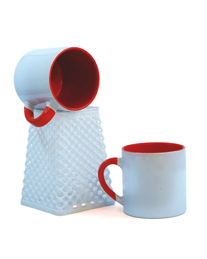 6oz Red Inner Color Mug   | Red Inner