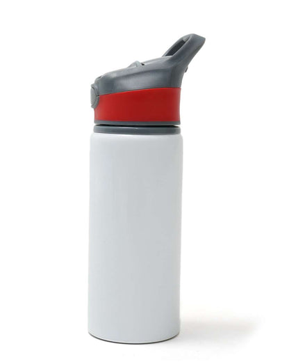 Sports Water White Bottle with Red Color Cap 750 ml | White