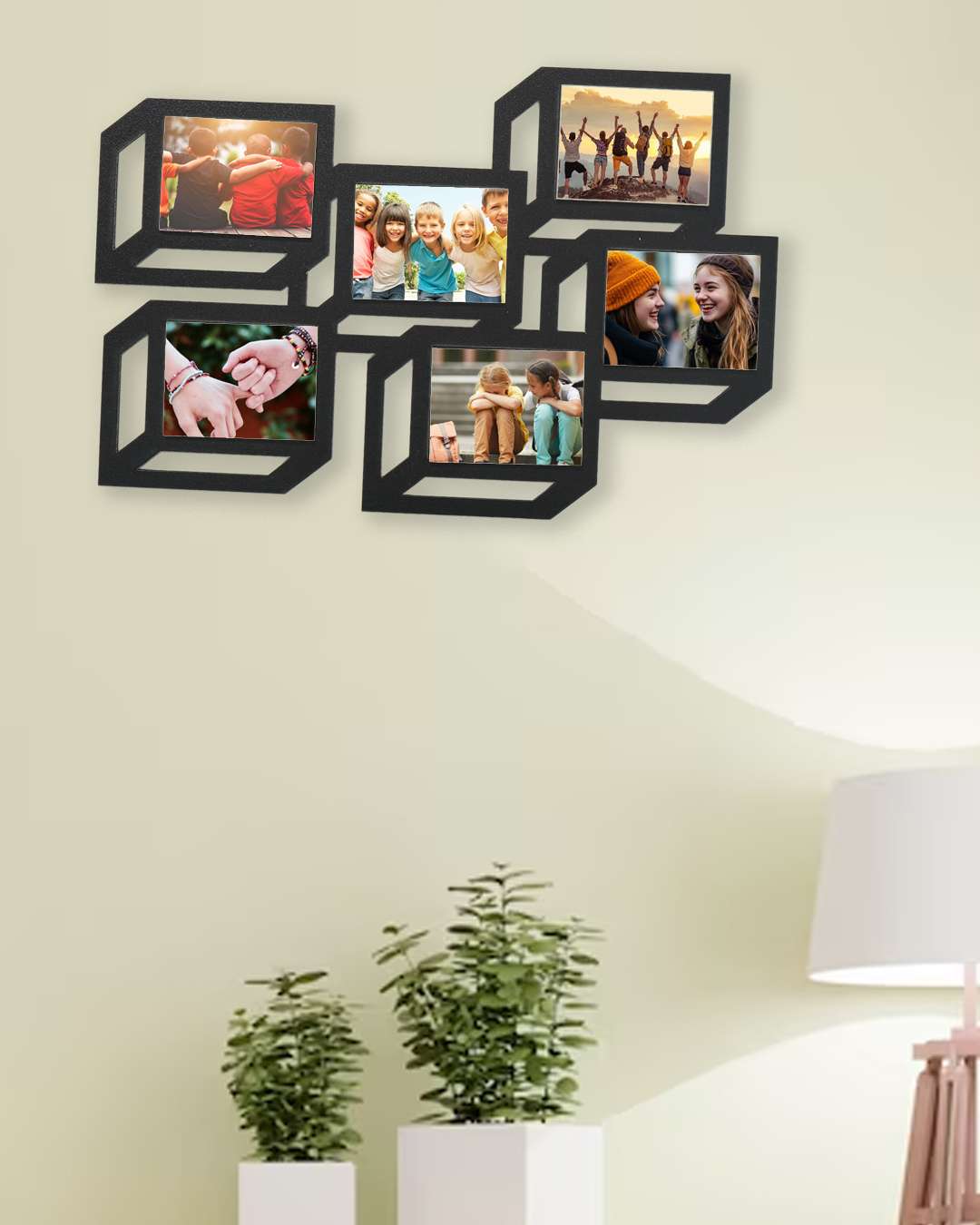 Collage – Sublimation Photo Frame  | Black