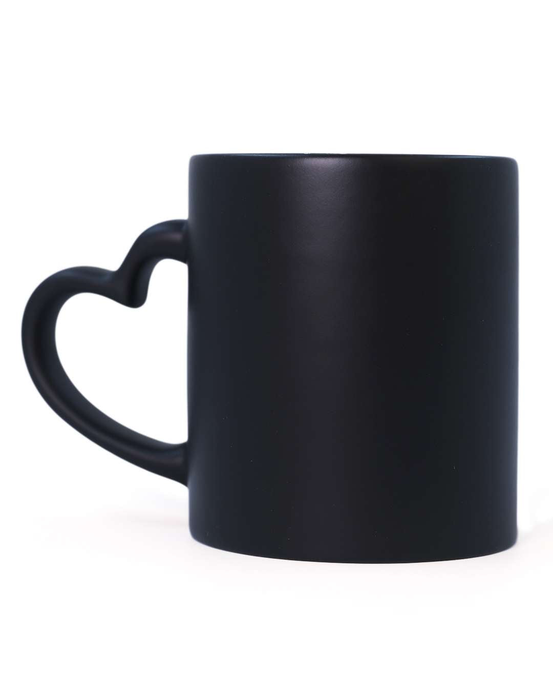 Black Mug in Heart Shape  | Black
