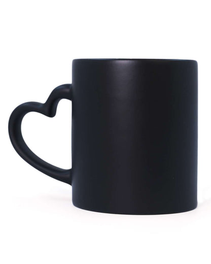 Black Mug in Heart Shape  | Black