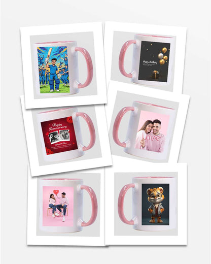 Pink Inner Color Mug  | Pink Inner