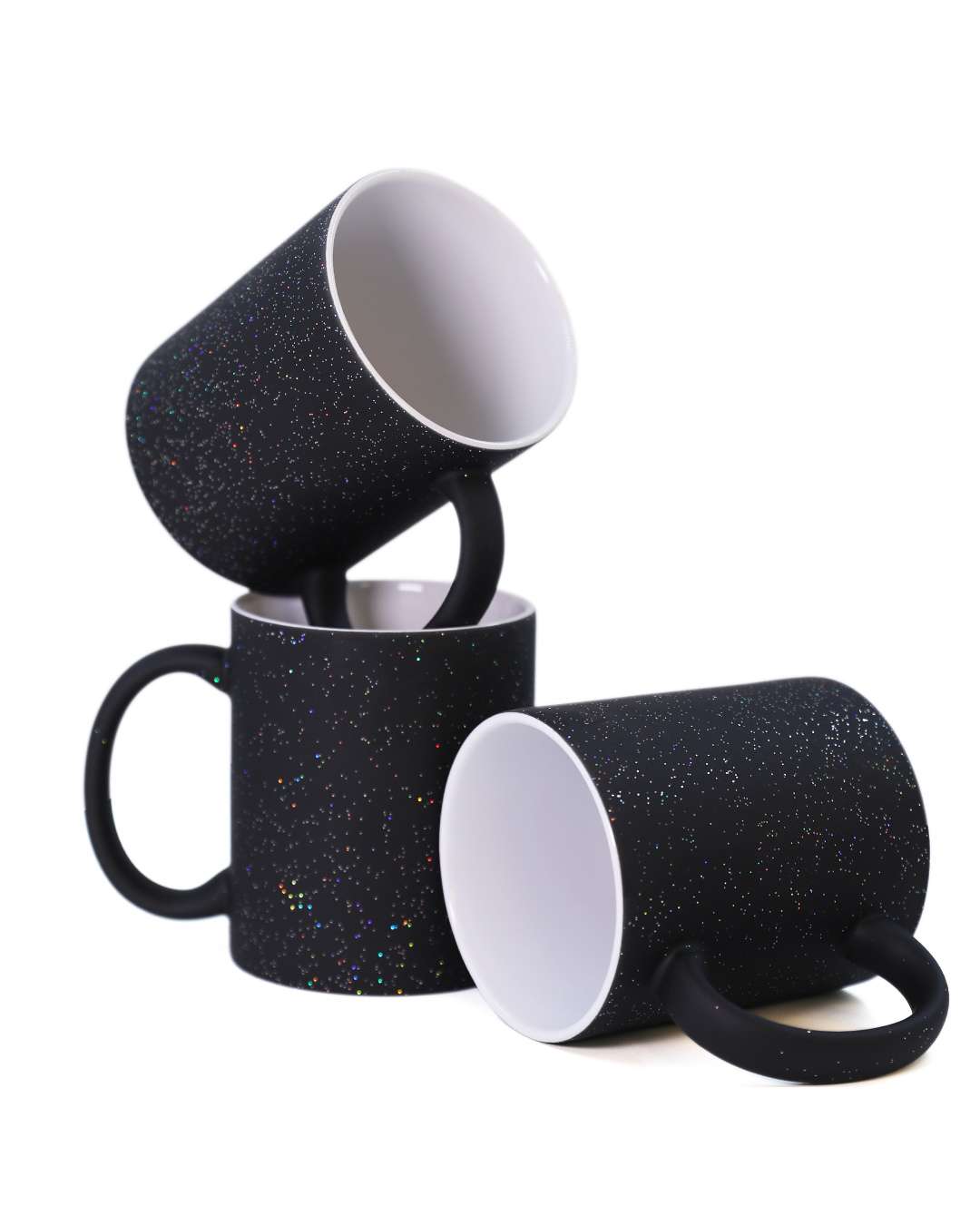 Black Glitter Magic Mug | Black